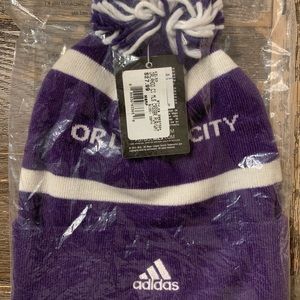 Adidas Purple and White Orlando City MLS Beanie